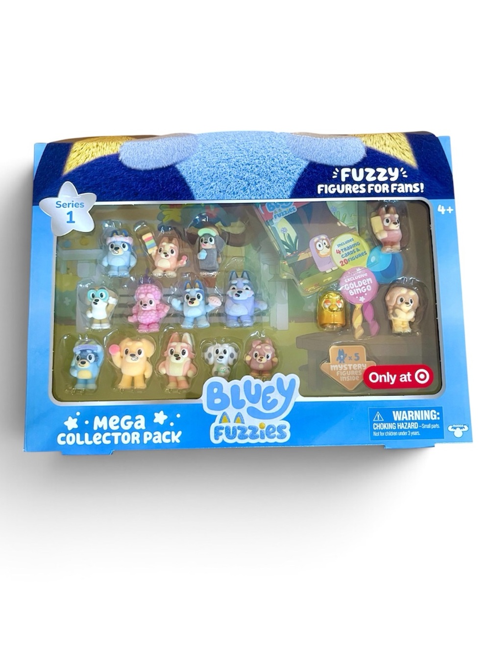 Bluey Fuzzies Mega Collector Pack Exclusive 20 Figures + 4 Trading Cards *NEW*